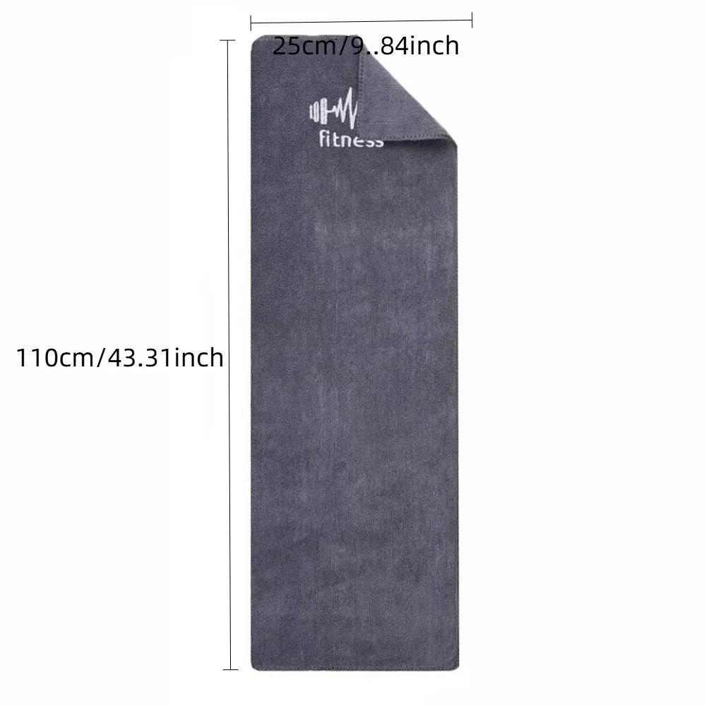 Grey Unisex Gym Towel - High Absorbency Quick Dry | Sports Towel for Basketball Running Fitness