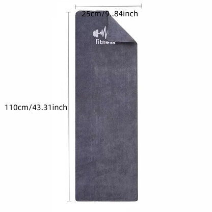 Grey Unisex Gym Towel - High Absorbency Quick Dry | Sports Towel for Basketball Running Fitness