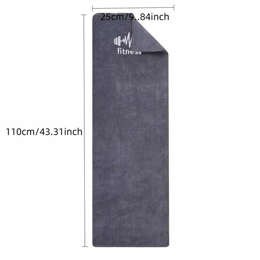Grey Unisex Gym Towel - High Absorbency Quick Dry | Sports Towel for Basketball Running Fitness