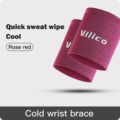 2 PC Wrist Support Band Wristband Sport Bracers Sweat Towel Cuff Tennis Wrist Guard Protector Strap Fitness Run Sweatband Gym ﻿