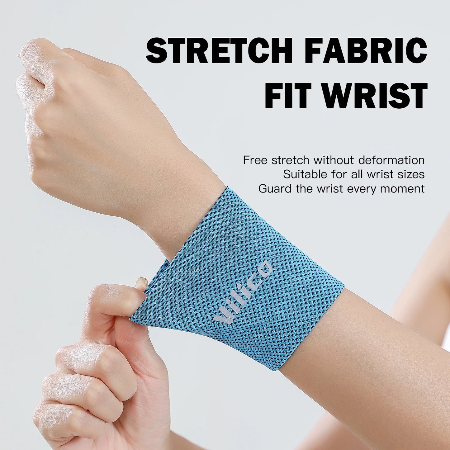 2 PC Wrist Support Band Wristband Sport Bracers Sweat Towel Cuff Tennis Wrist Guard Protector Strap Fitness Run Sweatband Gym ﻿
